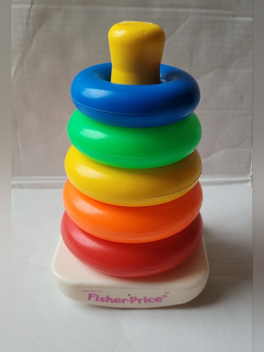 FISHER-PRICE ROCK A STACK Stacking Ring Toy Infant / Toddler